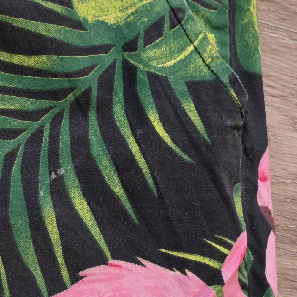 Mens The Original Resort Romper Mens Size M 100% Cotton Pink Flamingoes - Picture 7 of 7